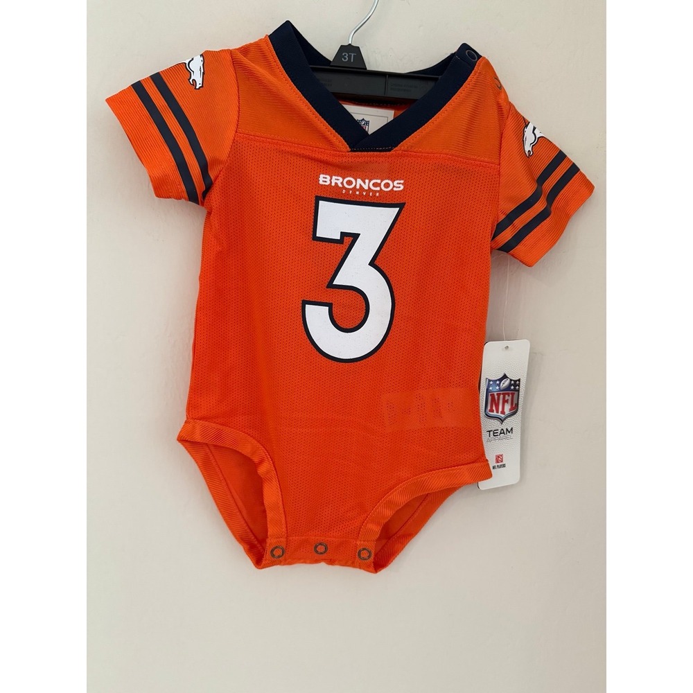 Denver Broncos Russell Wilson # 3 Infant's NFL Jersey Bodysuit 3-6 Months- NWT